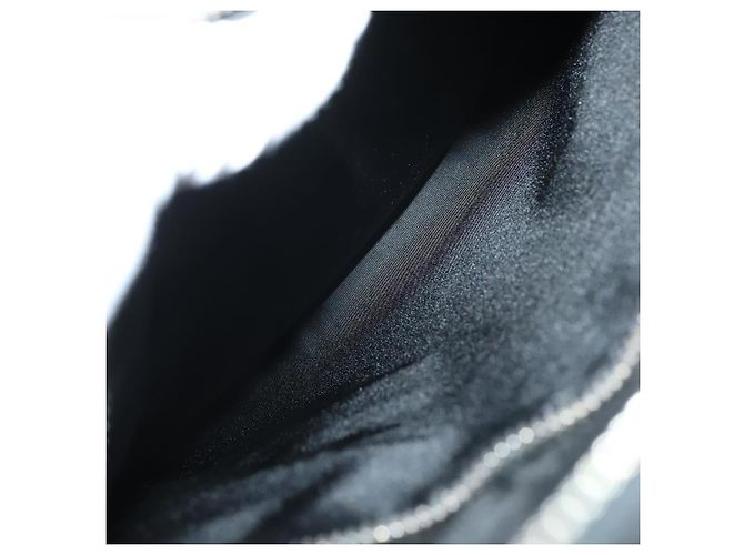 Saffiano Valigia PRADA in pelle Safiano Nera Argento Auth mr1541 Nero - vista 33