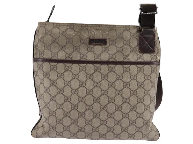 Gucci Borsa a Spalla GG Supreme PVC Beige 141626 Auth 148265 - vista 13