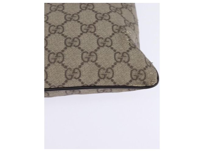 Gucci Borsa a Spalla GG Supreme PVC Beige 141626 Auth 148265 - vista 14
