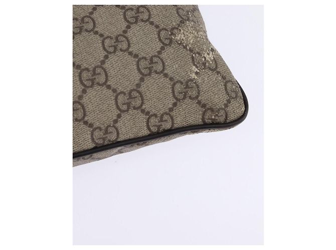 Gucci Borsa a Spalla GG Supreme PVC Beige 141626 Auth 148265 - vista 16