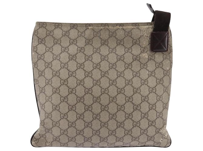 Gucci Borsa a Spalla GG Supreme PVC Beige 141626 Auth 148265 - vista 2