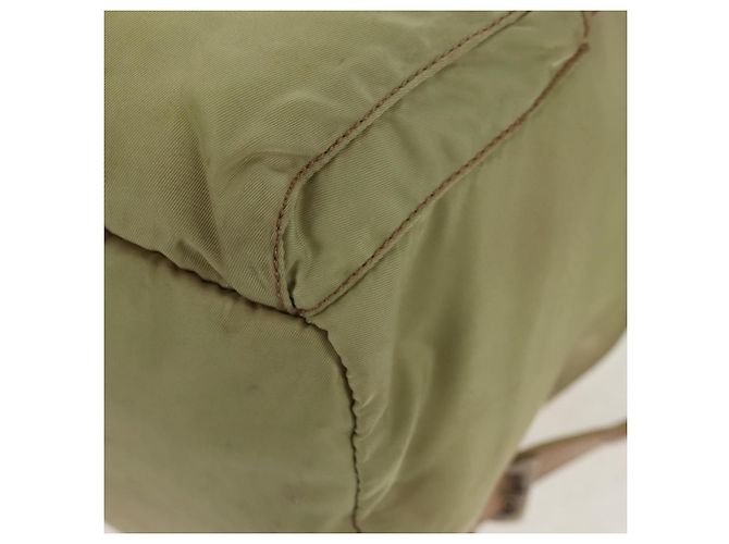 Mochila PRADA de nylon beige plata auténtica 145849 - vista 18