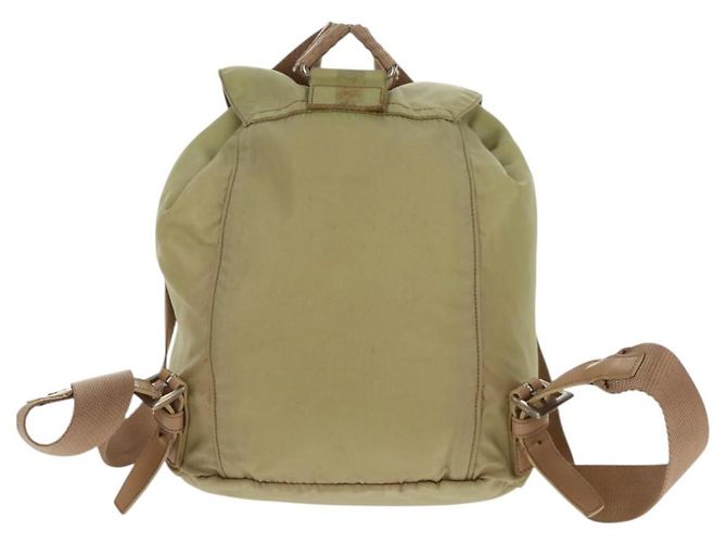 Mochila PRADA de nylon beige plata auténtica 145849 - vista 2