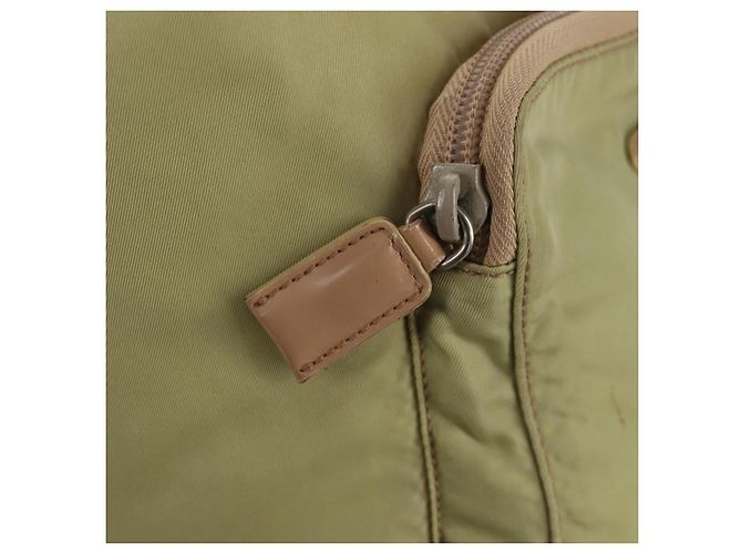 Mochila PRADA de nylon beige plata auténtica 145849 - vista 22