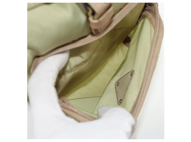 Mochila PRADA de nylon beige plata auténtica 145849 - vista 23