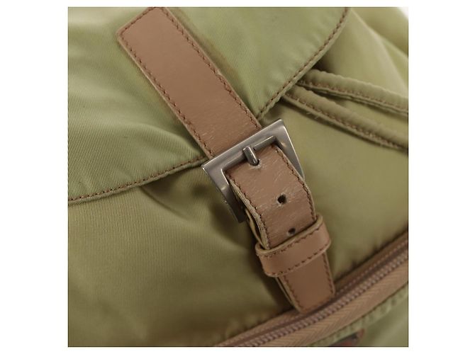 Mochila PRADA de nylon beige plata auténtica 145849 - vista 24