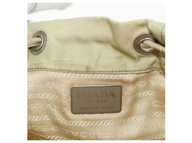 Mochila PRADA de nylon beige plata auténtica 145849 - vista 28