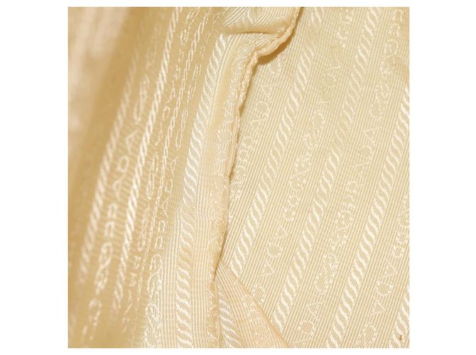 Mochila PRADA de nylon beige plata auténtica 145849 - vista 29