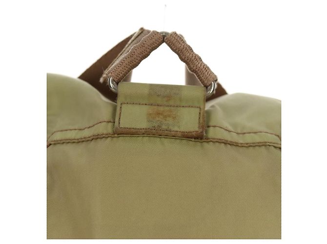 Mochila PRADA de nylon beige plata auténtica 145849 - vista 3