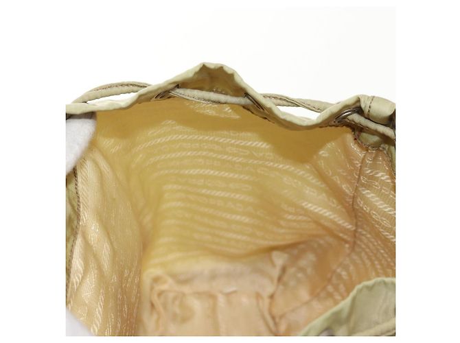 Mochila PRADA de nylon beige plata auténtica 145849 - vista 30