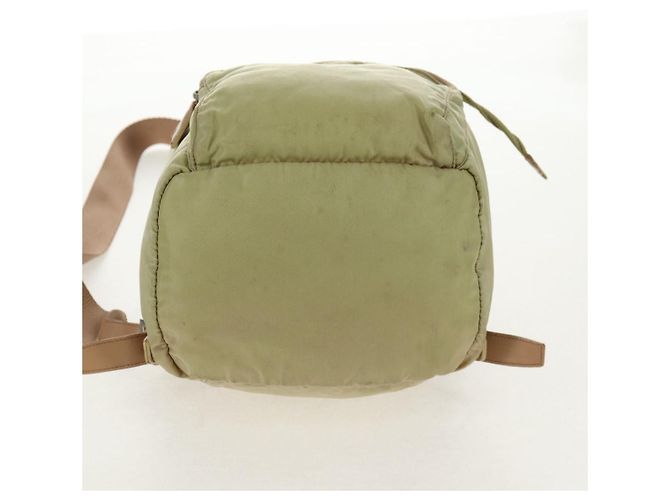 Mochila PRADA de nylon beige plata auténtica 145849 - vista 6