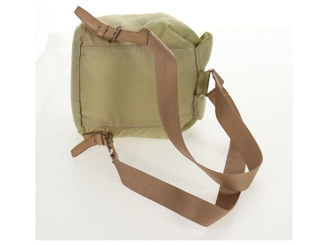 Mochila PRADA de nylon beige plata auténtica 145849 - vista 8