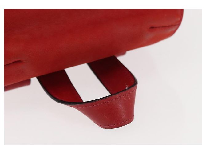 Zaino Salvatore Ferragamo in suede rosso e oro Auth BA6583 D'oro - vista 7