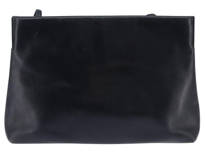 Borsa a Spalla Salvatore Ferragamo Vala in Pelle Blu Navy Oro Auth 148321 D'oro - vista 2