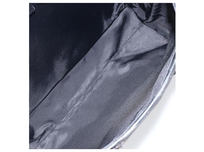 Borsa a Spalla GG Canvas Gucci Nera Argento 34339 Auth 148680 Nero - vista 11