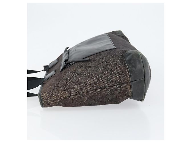 Borsa a Spalla GG Canvas Gucci Nera Argento 34339 Auth 148680 Nero - vista 4