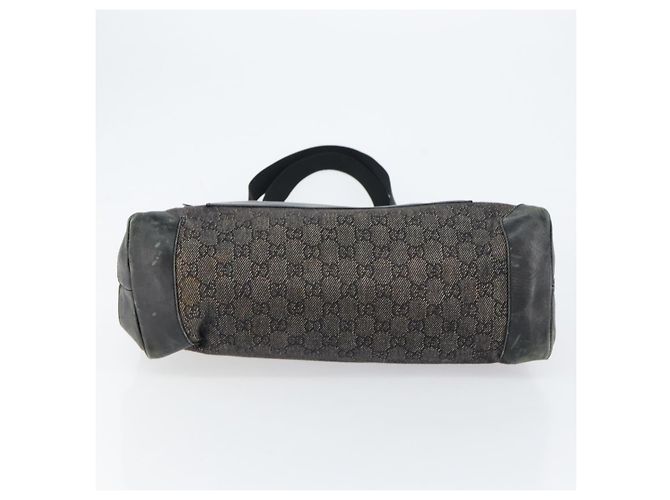 Borsa a Spalla GG Canvas Gucci Nera Argento 34339 Auth 148680 Nero - vista 5