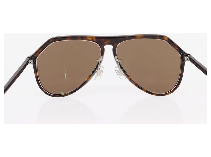 Dolce & Gabbana Gafas de sol DOLCE&GABBANA de plástico marrón Auth BA8496 Castaño - vista 2