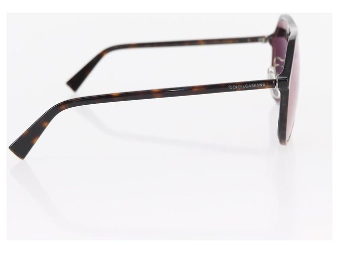 Dolce & Gabbana Gafas de sol DOLCE&GABBANA de plástico marrón Auth BA8496 Castaño - vista 5