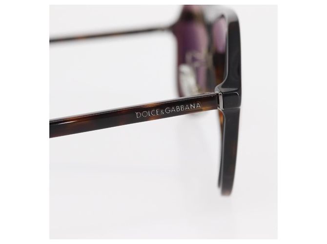 Dolce & Gabbana Gafas de sol DOLCE&GABBANA de plástico marrón Auth BA8496 Castaño - vista 6