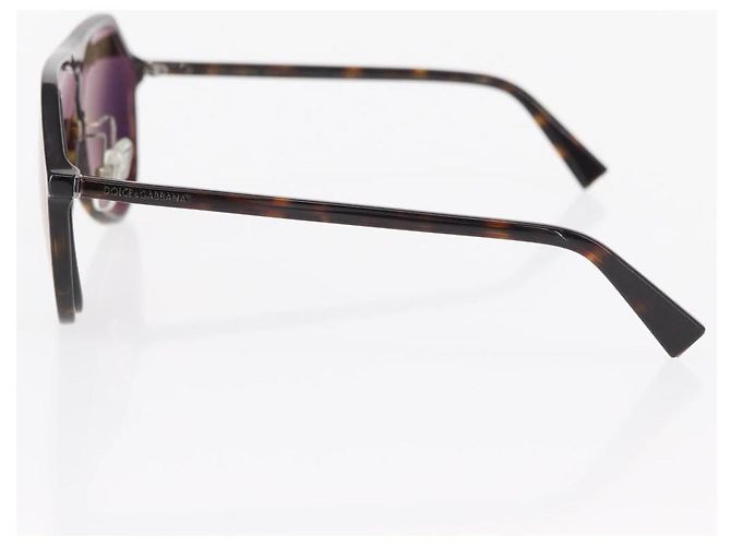 Dolce & Gabbana Gafas de sol DOLCE&GABBANA de plástico marrón Auth BA8496 Castaño - vista 7