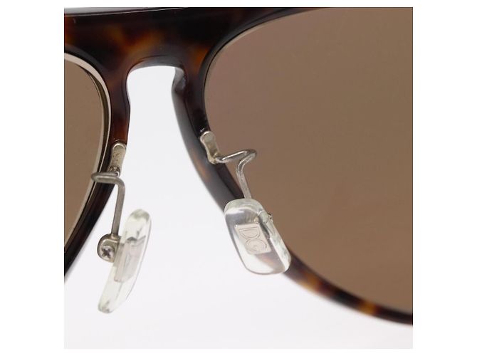 Dolce & Gabbana Gafas de sol DOLCE&GABBANA de plástico marrón Auth BA8496 Castaño - vista 8