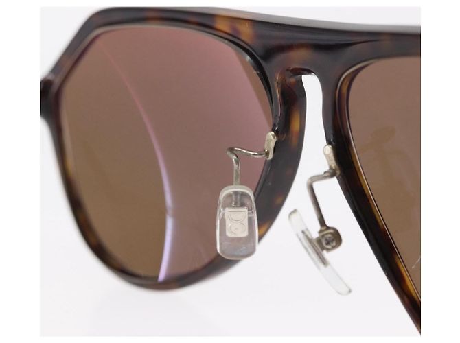 Dolce & Gabbana Gafas de sol DOLCE&GABBANA de plástico marrón Auth BA8496 Castaño - vista 9