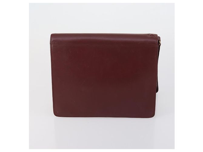 CARTIER Borsa Clutch Must Line in Pelle 3 Pezzi Bordeaux Auth ki6176 Bordò - vista 15