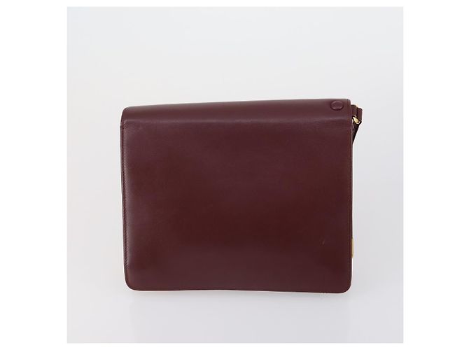 CARTIER Borsa Clutch Must Line in Pelle 3 Pezzi Bordeaux Auth ki6176 Bordò - vista 9