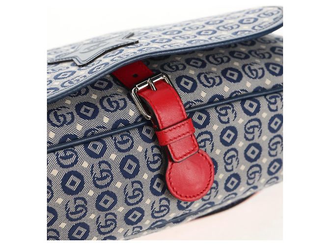 GUCCI Shoulder Bag PVC Blue Silver 664143 Auth BA8196M Silvery - view 17