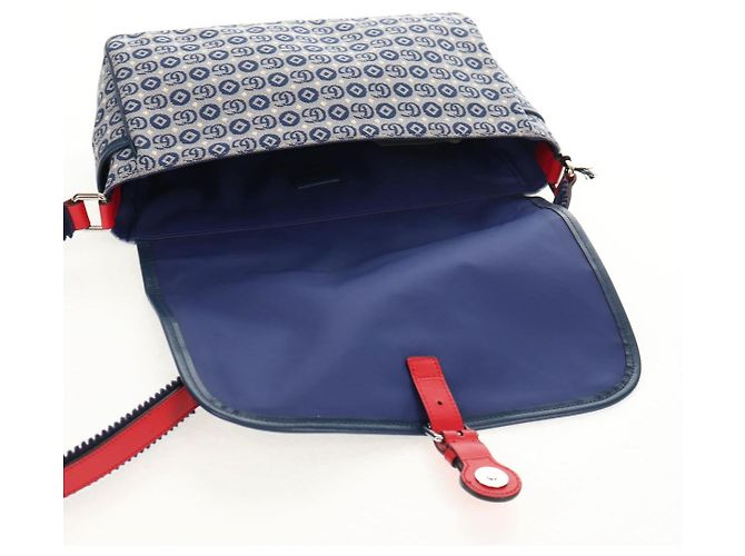 GUCCI Shoulder Bag PVC Blue Silver 664143 Auth BA8196M Silvery - view 19