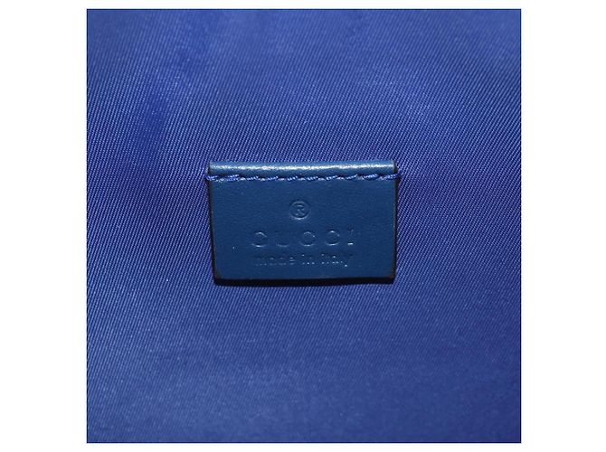 GUCCI Shoulder Bag PVC Blue Silver 664143 Auth BA8196M Silvery - view 21