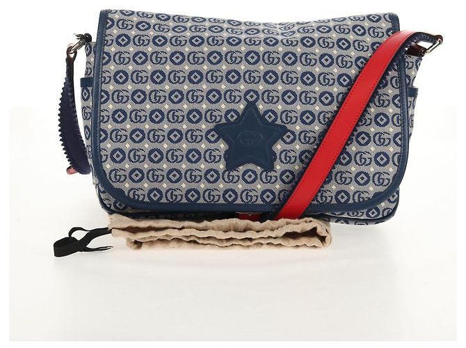 GUCCI Shoulder Bag PVC Blue Silver 664143 Auth BA8196M Silvery - view 27