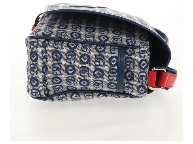 GUCCI Shoulder Bag PVC Blue Silver 664143 Auth BA8196M Silvery - view 5