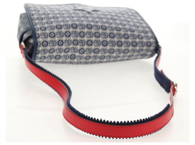 GUCCI Shoulder Bag PVC Blue Silver 664143 Auth BA8196M Silvery - view 7
