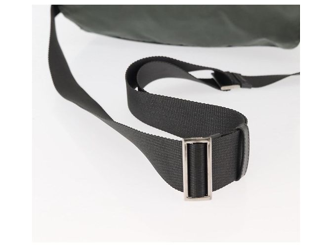 Bolsa de Ombro PRADA em Nylon Caqui Auth ki6015 - vista 7