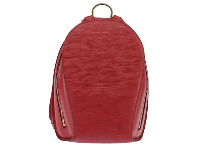 LOUIS VUITTON Epi Mabillon Rucksack Kastilisch Rot M52237 LV Auth ep11374 - Ansicht 13
