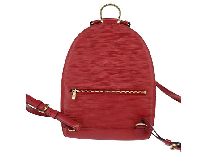 LOUIS VUITTON Epi Mabillon Rucksack Kastilisch Rot M52237 LV Auth ep11374 - Ansicht 2