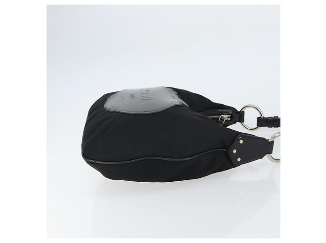 Borsa a Spalla PRADA Nylon Nero Argento Autentica 156018 - vista 4