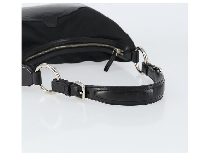 Borsa a Spalla PRADA Nylon Nero Argento Autentica 156018 - vista 7