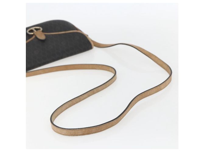 Borsa a spalla in tela a nido d'ape PVC nera e dorata Christian Dior Auth 151749 - vista 7