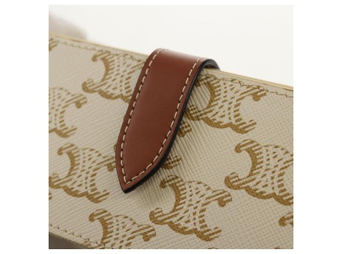 Céline CELINE Triomphe Canvas Große Schmuckbox PVC Weiß 4M0382DIU Auth 154934SM - Ansicht 12
