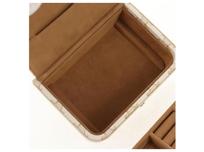 Céline CELINE Triomphe Canvas Große Schmuckbox PVC Weiß 4M0382DIU Auth 154934SM - Ansicht 24