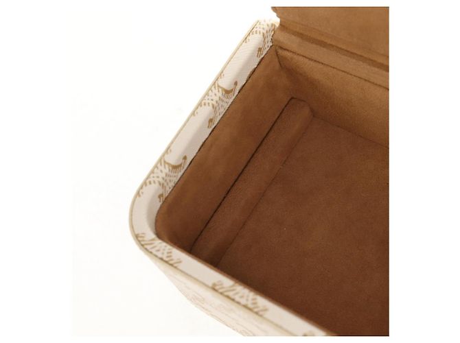 Céline CELINE Triomphe Canvas Große Schmuckbox PVC Weiß 4M0382DIU Auth 154934SM - Ansicht 25