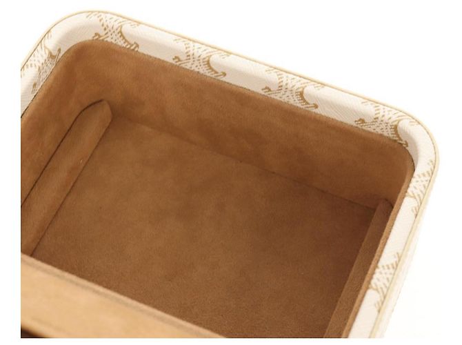 Céline CELINE Triomphe Canvas Große Schmuckbox PVC Weiß 4M0382DIU Auth 154934SM - Ansicht 27