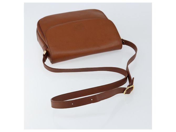 Autre Marque Borsa a Spalla Burberrys in Pelle Oro Marrone Auth am9896 D'oro - vista 7