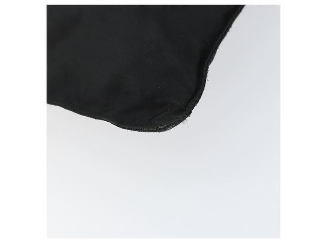 PRADA Borsa a mano in nylon nero argento autentica 153120 - vista 12