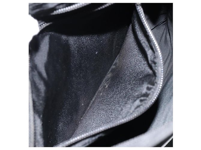PRADA Borsa a mano in nylon nero argento autentica 153120 - vista 21