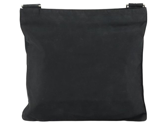 PRADA Borsa a mano in nylon nero argento autentica 153120 - vista 3