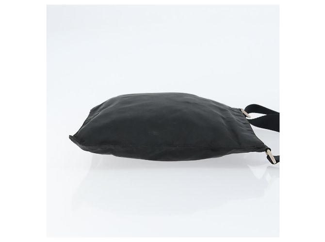 PRADA Borsa a mano in nylon nero argento autentica 153120 - vista 4
